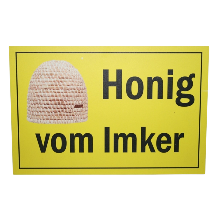 Werbeschild 'Honig vom Imker' 30 x 20 cm