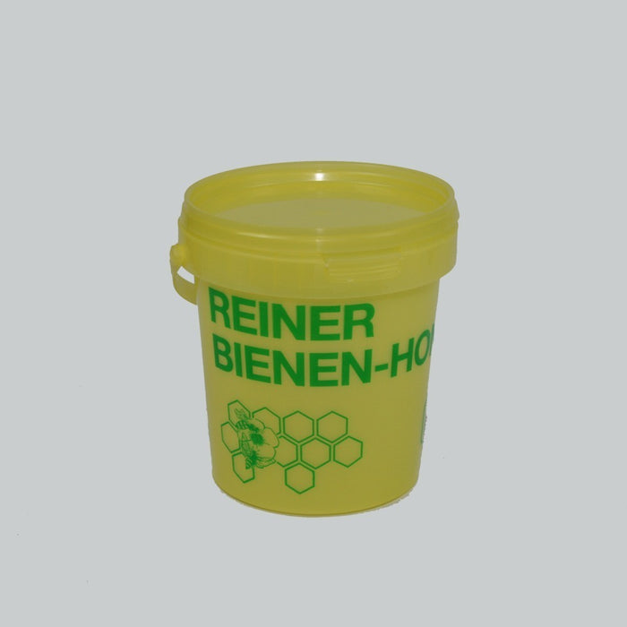 Honig-Eimer 1 kg Plastik gelb, grün bedruckt