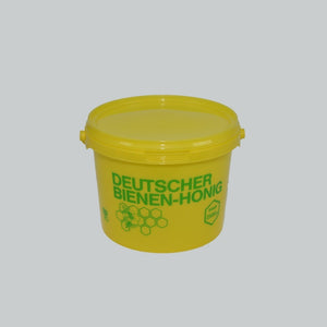 Honig-Eimer 2,5 kg Plastik gelb, grün bedruckt