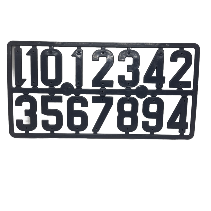 Plastik-Ziffern-Set 40 mm, Satz mit 15 Zahlen