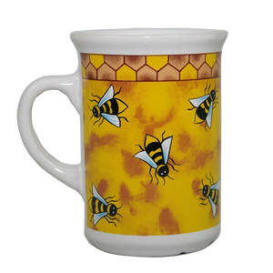 Tasse mit Bienenmotiv (gelb)