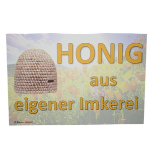 Werbeschild 'Honig aus eigener Imkerei' 30 x 20 cm