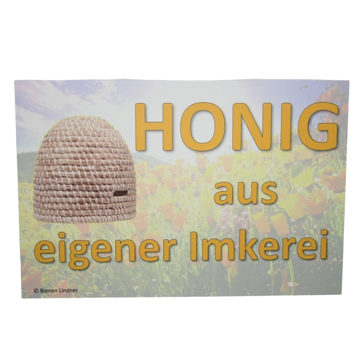 Werbeschild 'Honig aus eigener Imkerei' 30 x 20 cm