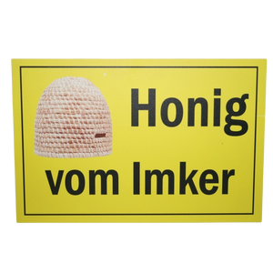 Werbeschild 'Honig vom Imker' 30 x 20 cm